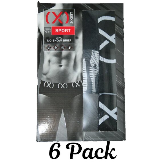 Men's 2xist Briefs underwear Sport No Show 6 Pack Large - Picture 1 of 7